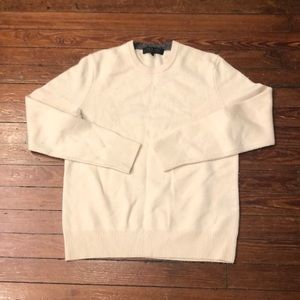 Rag & Bone New York men’s size medium cream 100% merino wool sweater